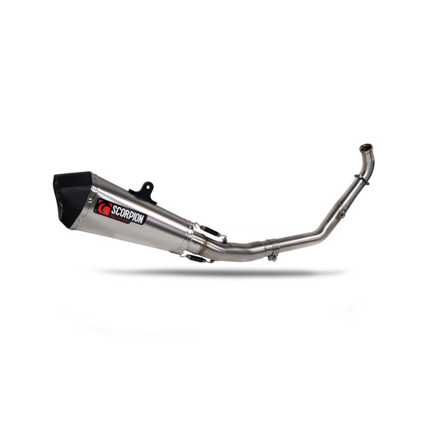 Scorpion Exhaust Yamaha YZF-R125 Euro 5+ / R15 V4 M 2024 - 2025 Serket Taper Full System Titanium Sleeve